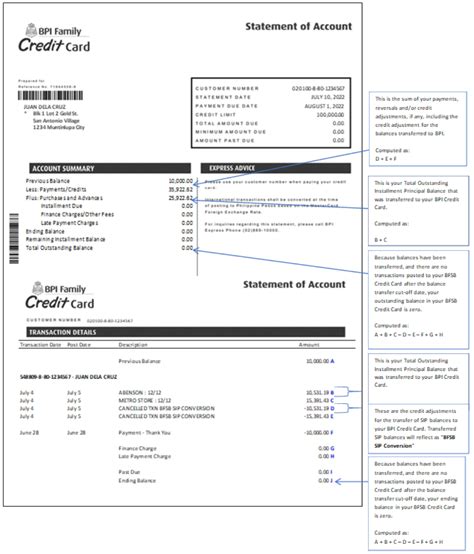 bpi balance conversion online|SOA Guide .
